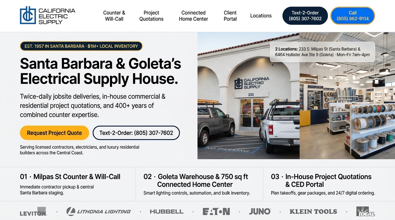 Proposed California Electric Supply Santa Barbara & Goleta homepage preview